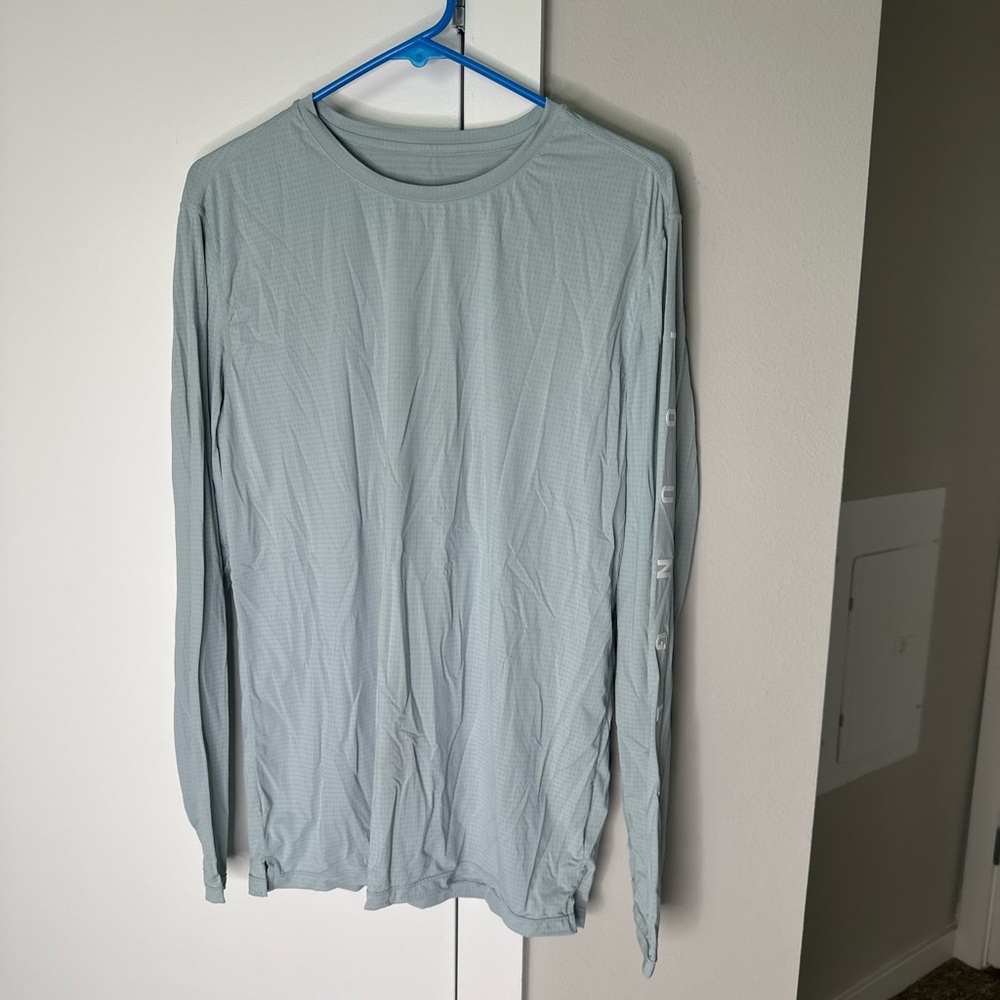 YoungLA Men's Light Gray Long Sleeve Performance Tee